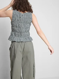 The Primark Scene | Shirred Gingham Tank Top