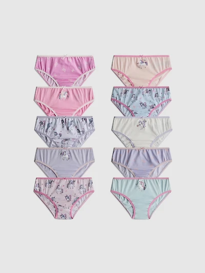 1.5-14yrs | 10pk Pure Cotton Unicorn Graphic Briefs