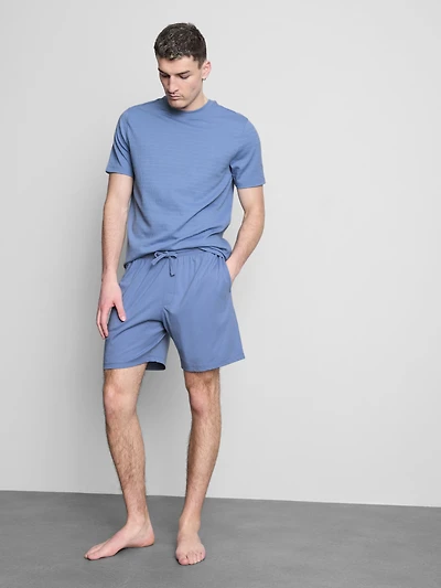Textured Short Pajama Set