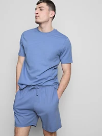 Textured Short Pajama Set