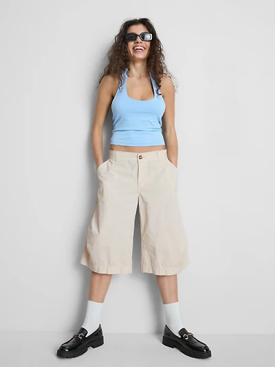 Cotton Low Rise Utility Jorts