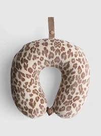 Leopard Print Memory Foam Travel Pillow