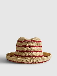Stripe Woven Bucket Hat