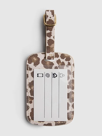 Leopard Print Luggage Tag