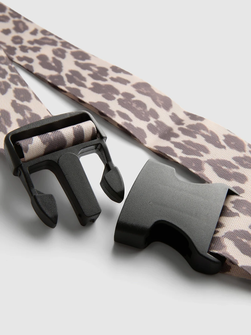 Leopard Print Luggage Strap