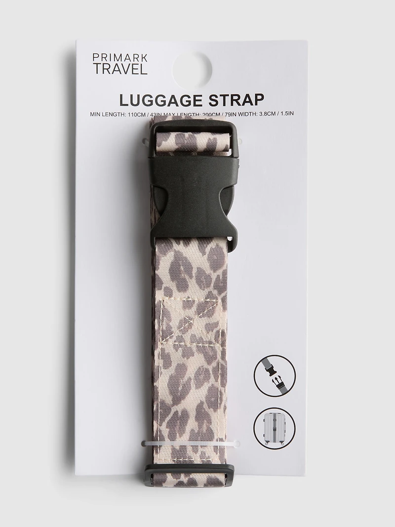 Leopard Print Luggage Strap
