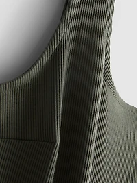 Cotton Blend Corset Mini Dress