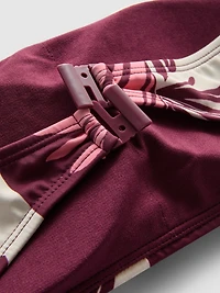 Tropical Print Bandeau Bikini Top