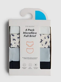 4pk Microfiber Full Briefs