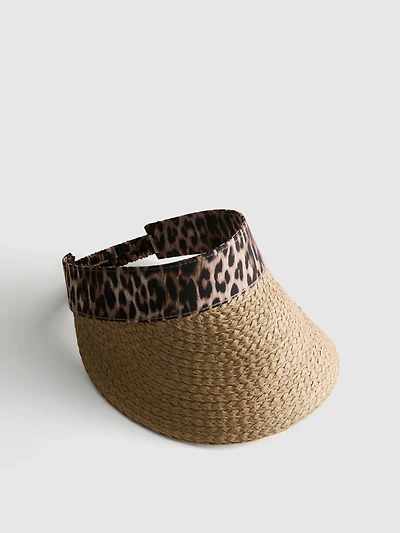 Animal Print Sun Visor