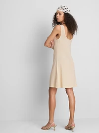 Knitted A-Line Mini Dress