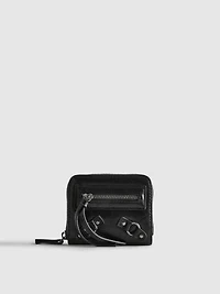 Distressed Zip-Up Purse