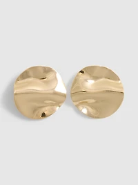 Hammered Disc Earrings