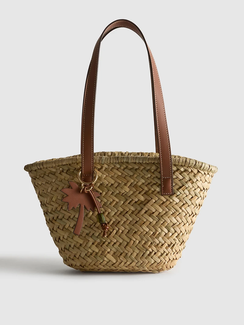 Straw Mini Bucket Bag