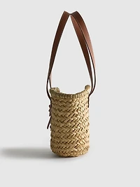Straw Mini Bucket Bag