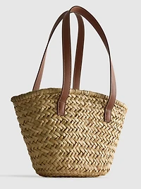 Straw Mini Bucket Bag