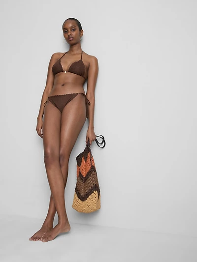 Crochet Tie Side Bikini Bottoms