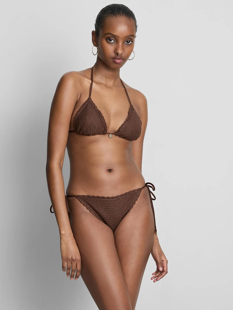 Crochet Tie Side Bikini Bottoms
