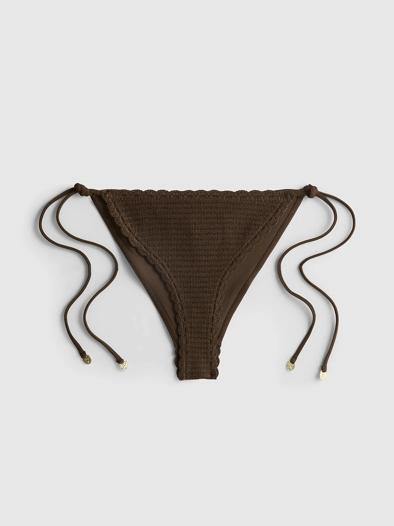 Crochet Tie Side Bikini Bottoms