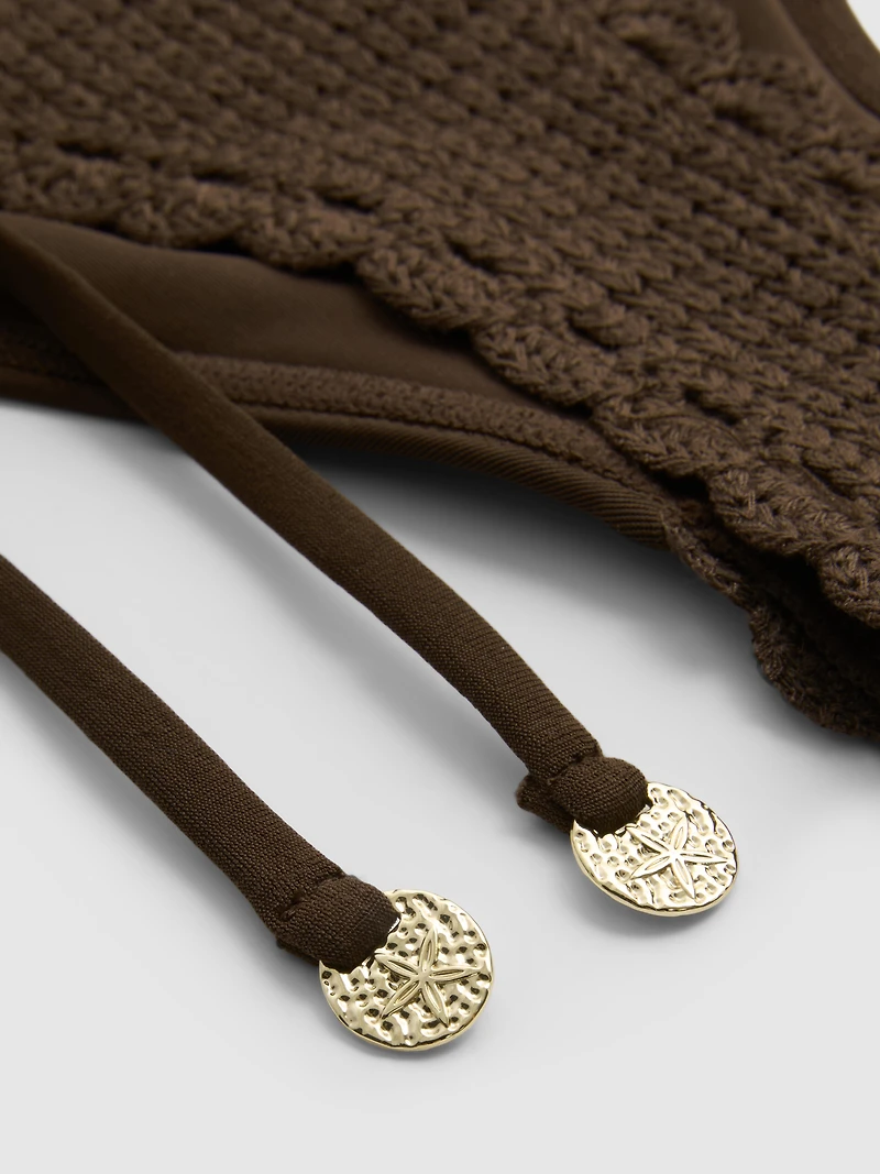 Crochet Tie Side Bikini Bottoms