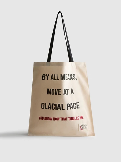 The Devil Wears Prada Canvas Slogan Tote Bag