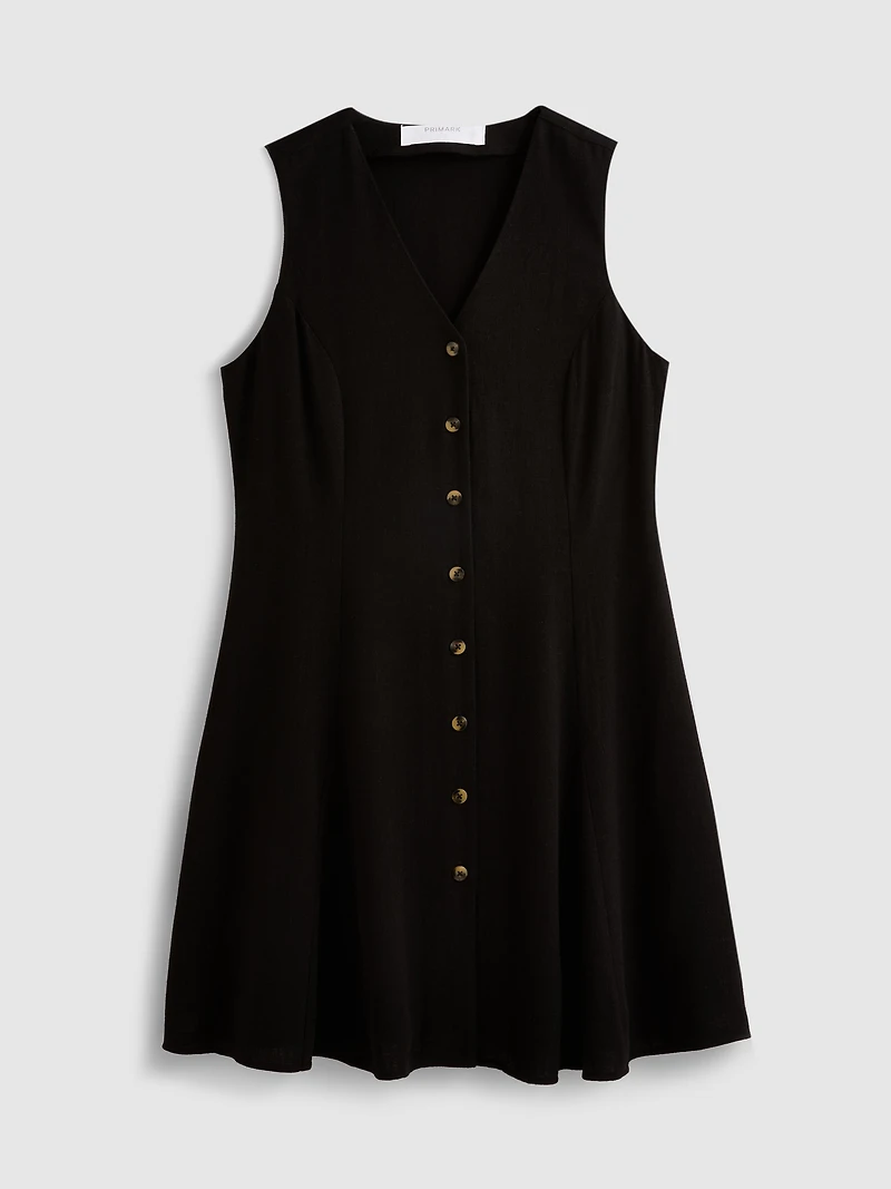 Sleeveless V-Neck Mini Dress