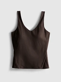 Ribbed V-Neck Active Tank