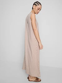 Sleeveless Trapeze Maxi Dress