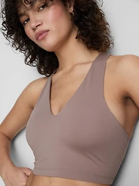 Cropped V-Neck Active Top