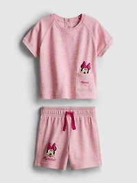 0-36mths | Disney’s Minnie Mouse T-Shirt and Shorts Set