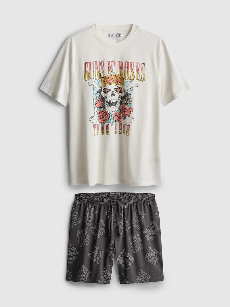 Guns N' Roses Short Pajama Set
