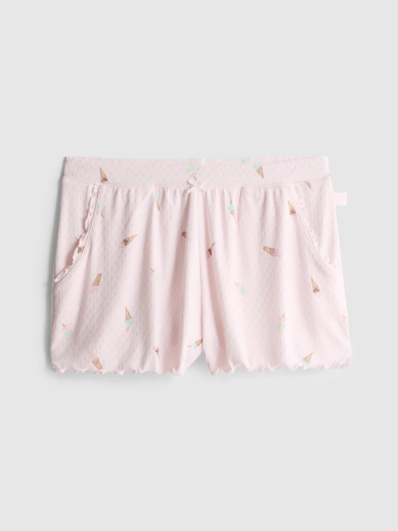 Love To Lounge Ice Cream Ruffle Pajama Shorts