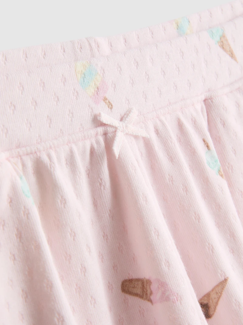 Love To Lounge Ice Cream Ruffle Pajama Shorts