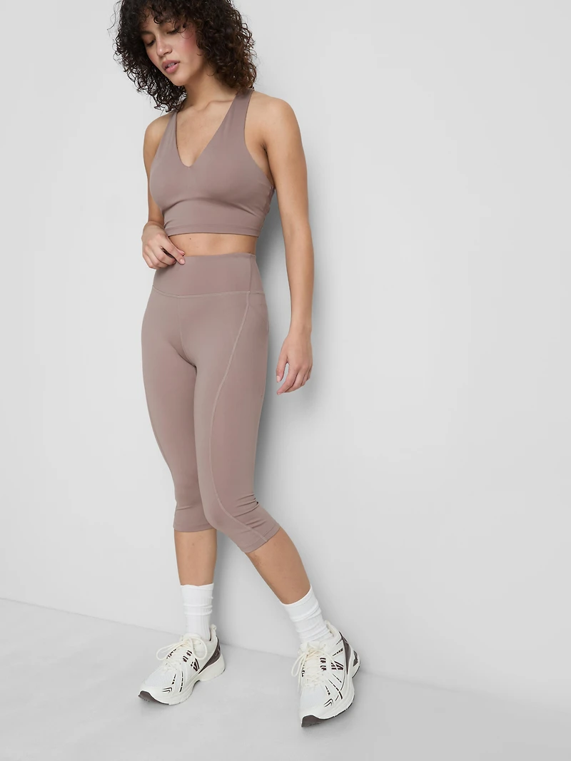 High Waisted Active Capri Leggings