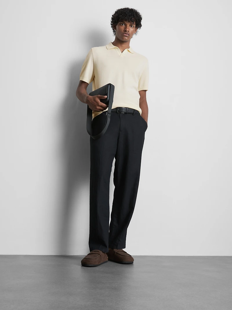 The Edit Knitted Polo Shirt