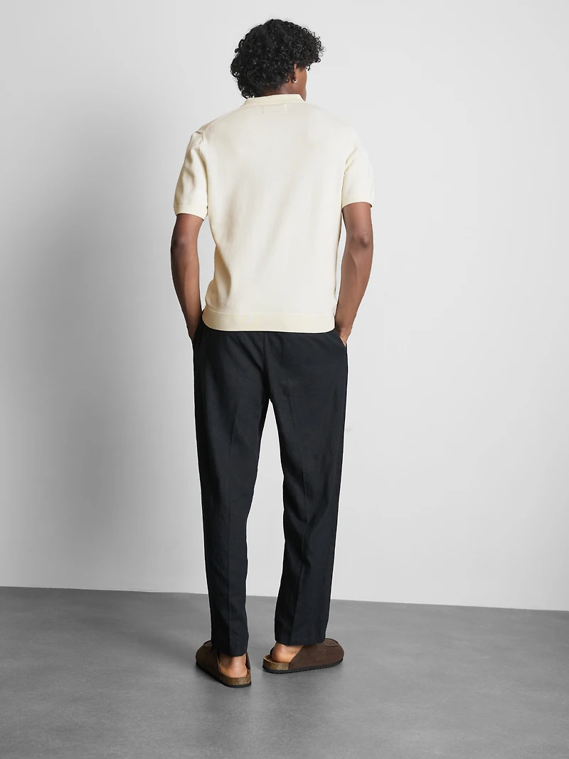 The Edit Knitted Polo Shirt