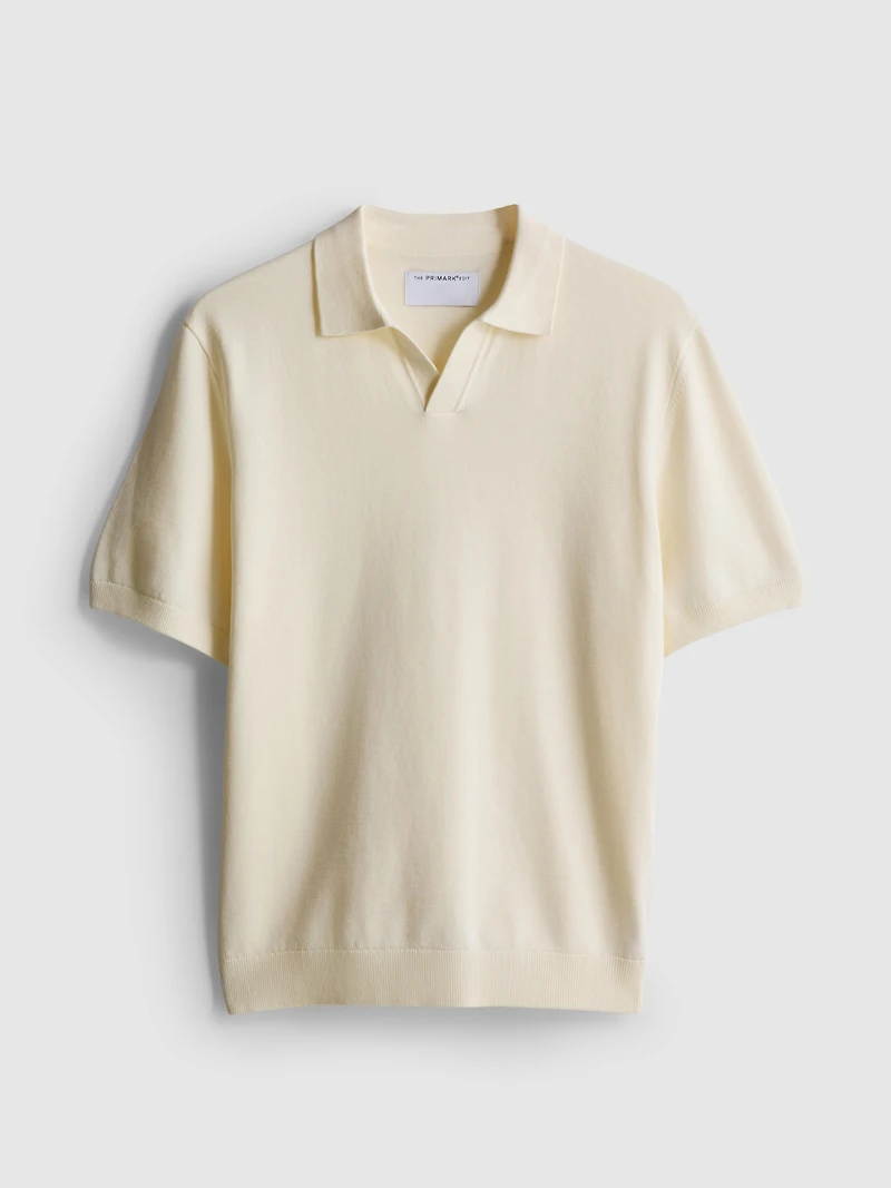 The Edit Knitted Polo Shirt