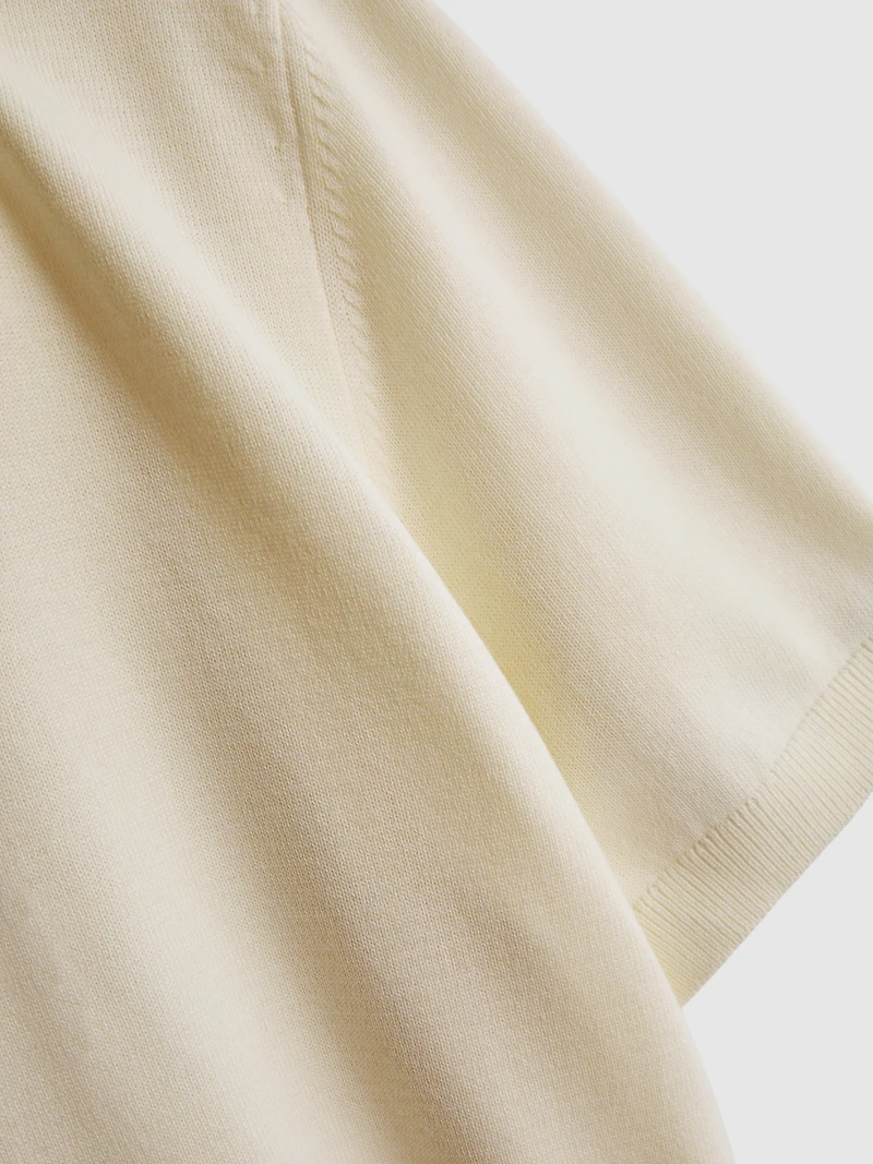 The Edit Knitted Polo Shirt