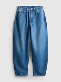 Ultimate Cotton Denim Barrel-Leg Jeans
