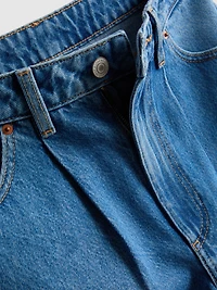 Ultimate Cotton Denim Barrel-Leg Jeans