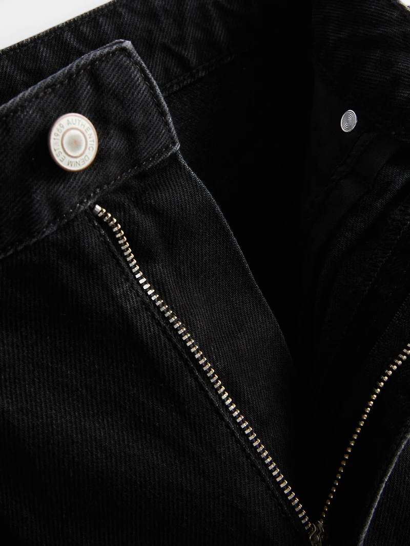 Ultimate Cotton Denim Barrel-Leg Jeans