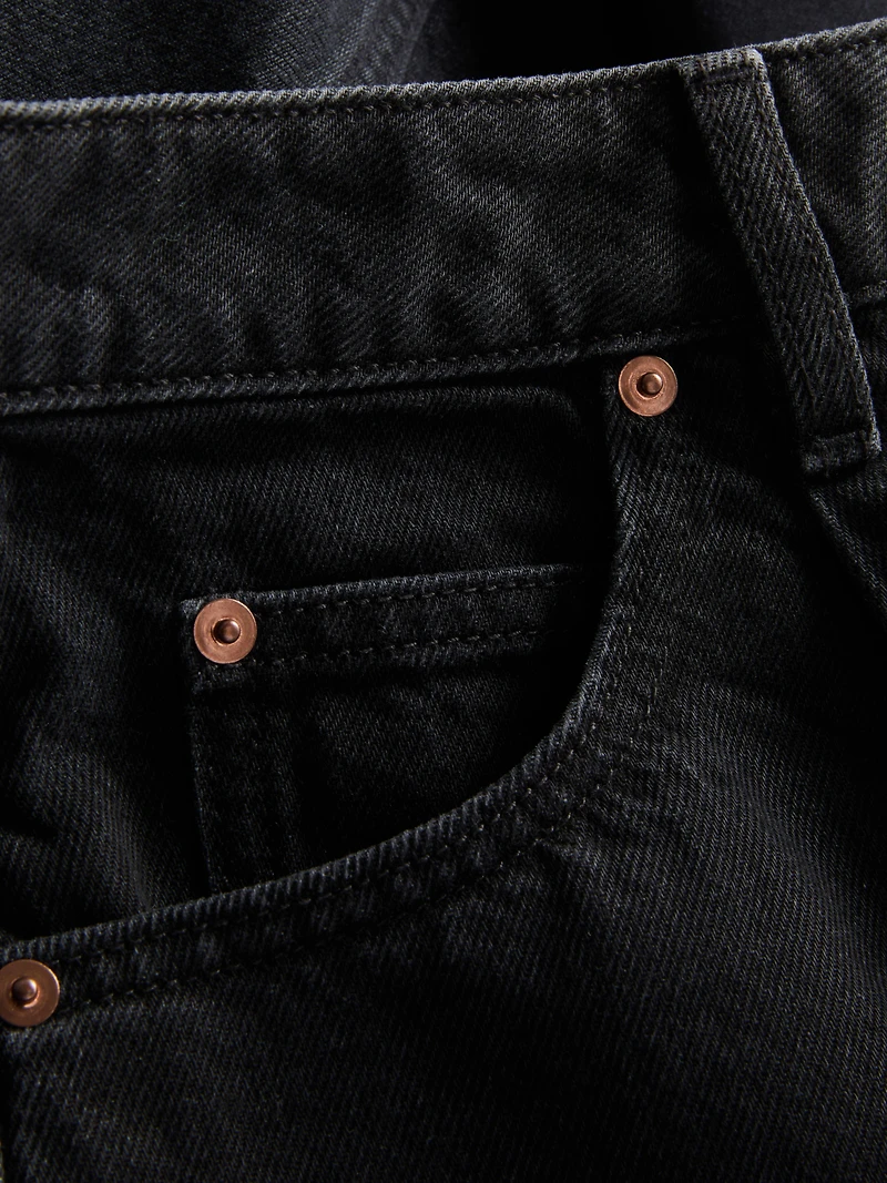 Ultimate Cotton Denim Barrel-Leg Jeans