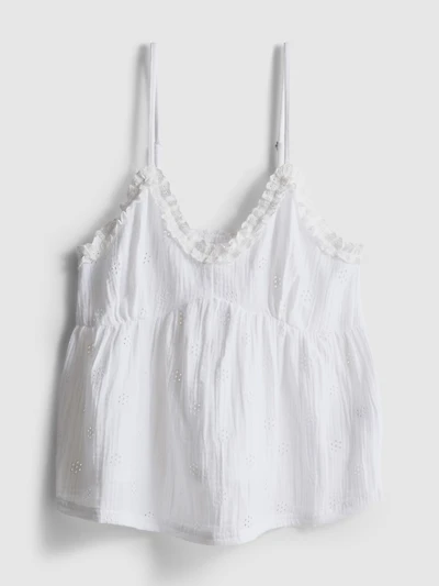 Love To Lounge Woven Ruffle Cami Top