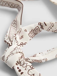 Bandana-Print Halter-Neck Bikini Top