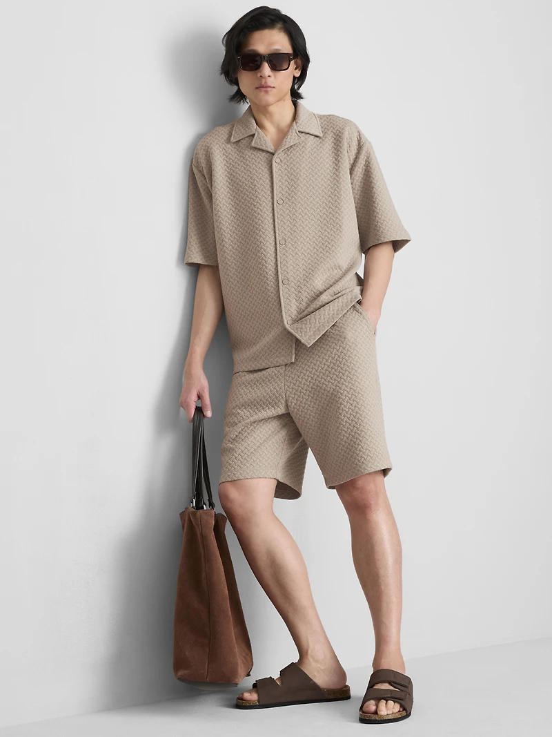 The Edit Texture Long Sleeve Shirt