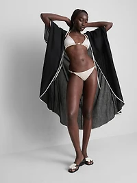 High-Shine Pearl Triangle Bikini Top