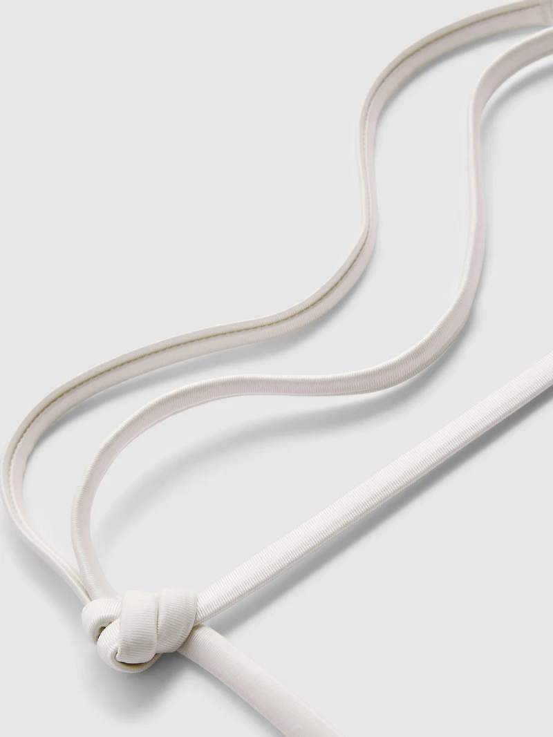 High-Shine Pearl Triangle Bikini Top