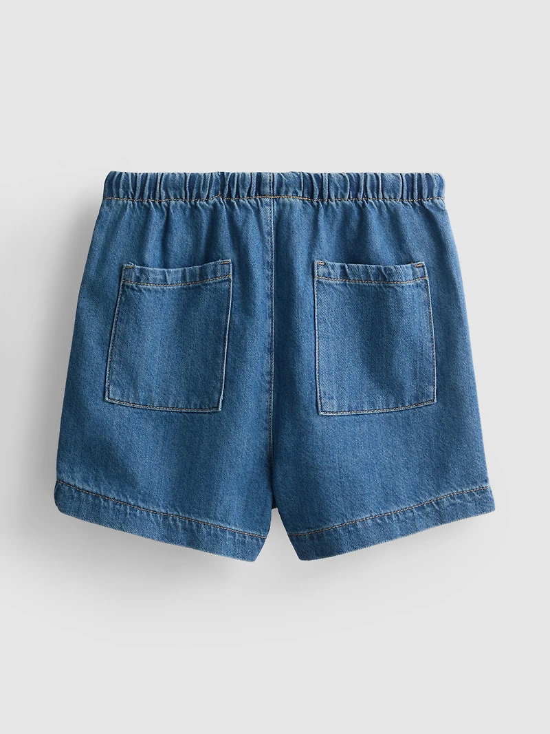 7-15yrs | Denim Jogger Shorts