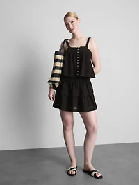 Cotton-Blend Lace Rara Top