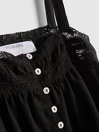 Cotton-Blend Lace Rara Top